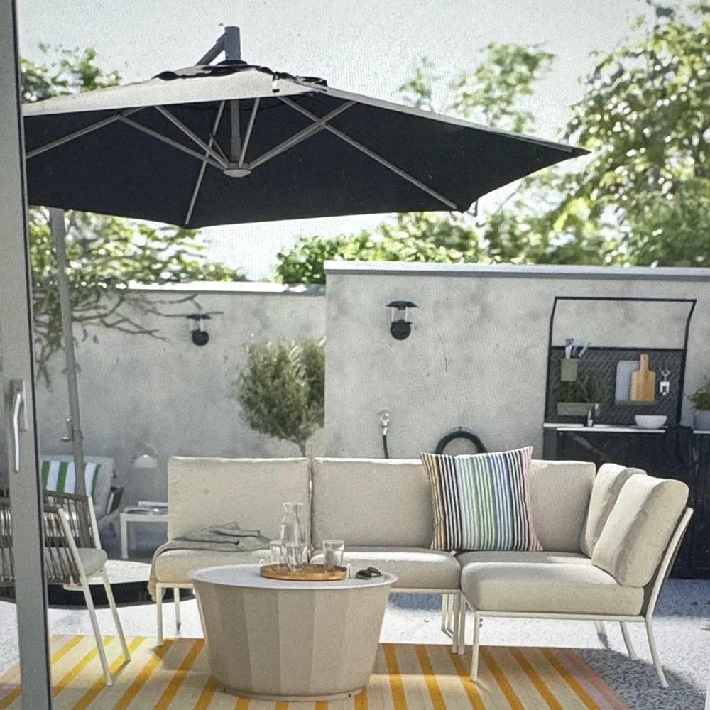 NWT!!! LINDÖJA Black Umbrella Cover - Picture 5 of 6